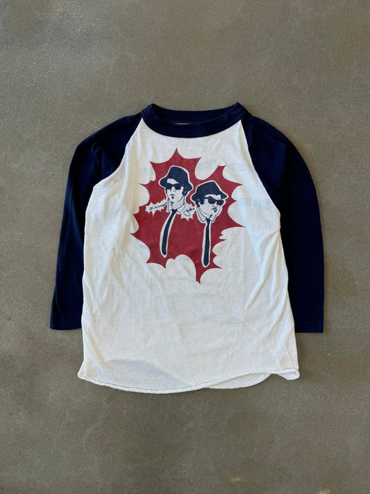 Vintage 1980 Blues Brother Raglan Longsleeve T-Shirt [M]