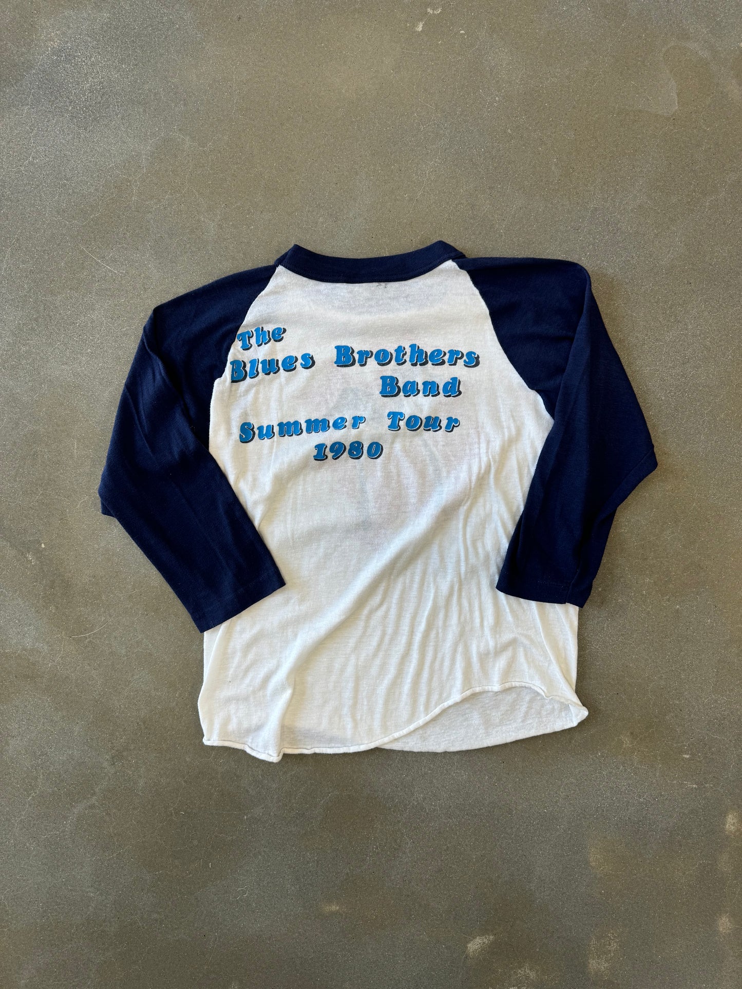 Vintage 1980 Blues Brother Raglan Longsleeve T-Shirt [M]