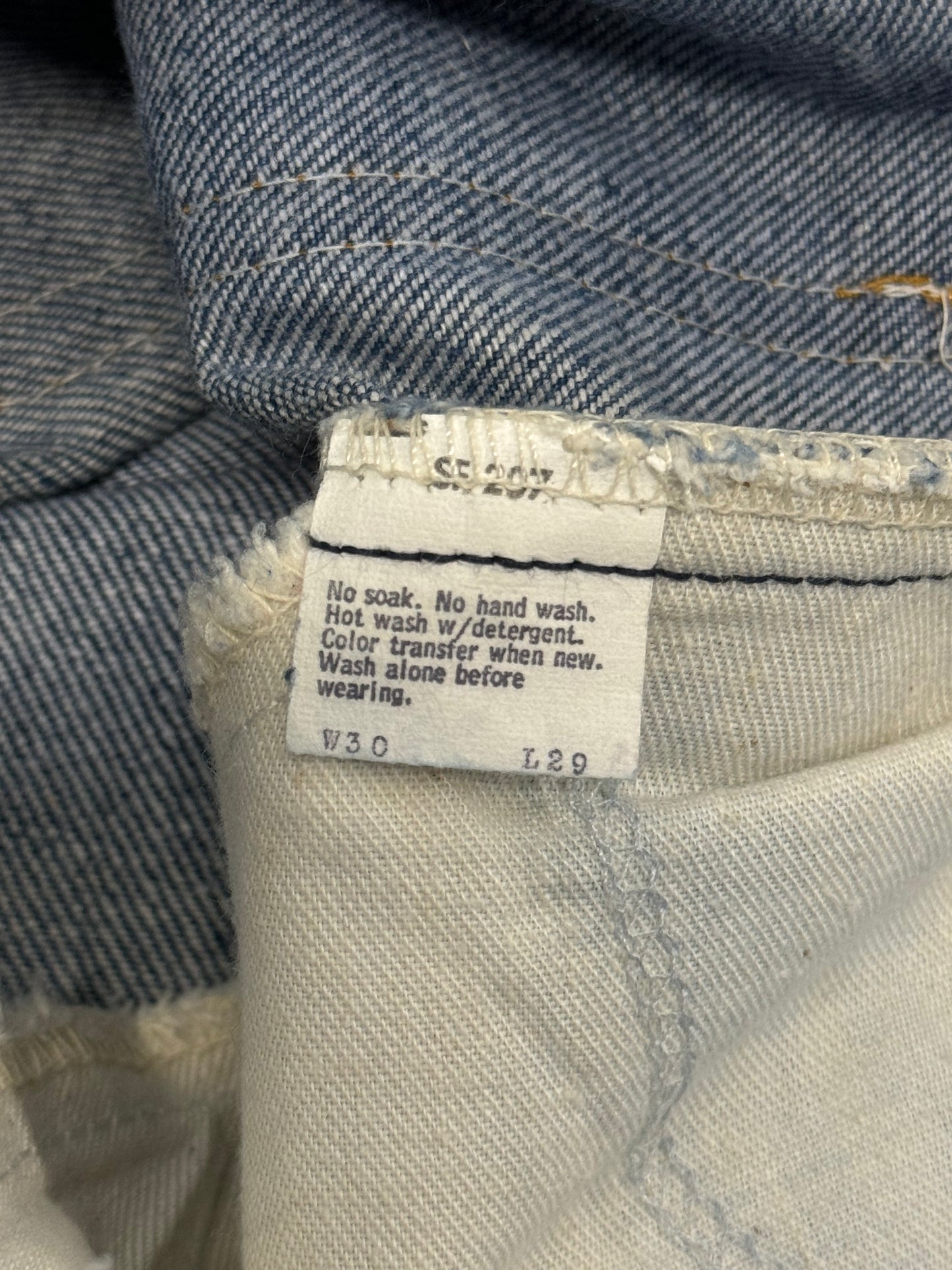 Vintage 1980s Levis 646-0917 Orange Tab Flared Jeans [29]