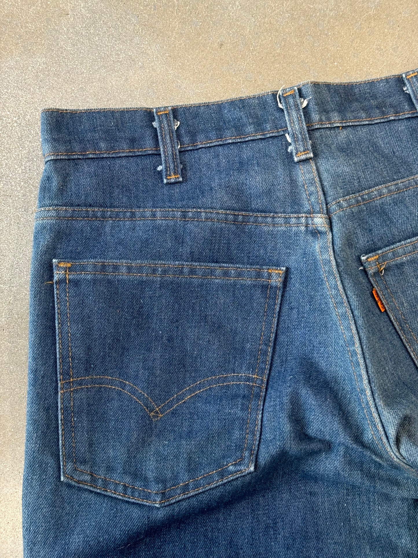 Vintage 1980s Levis 646-0917 Orange Tab Flared Jeans [29]