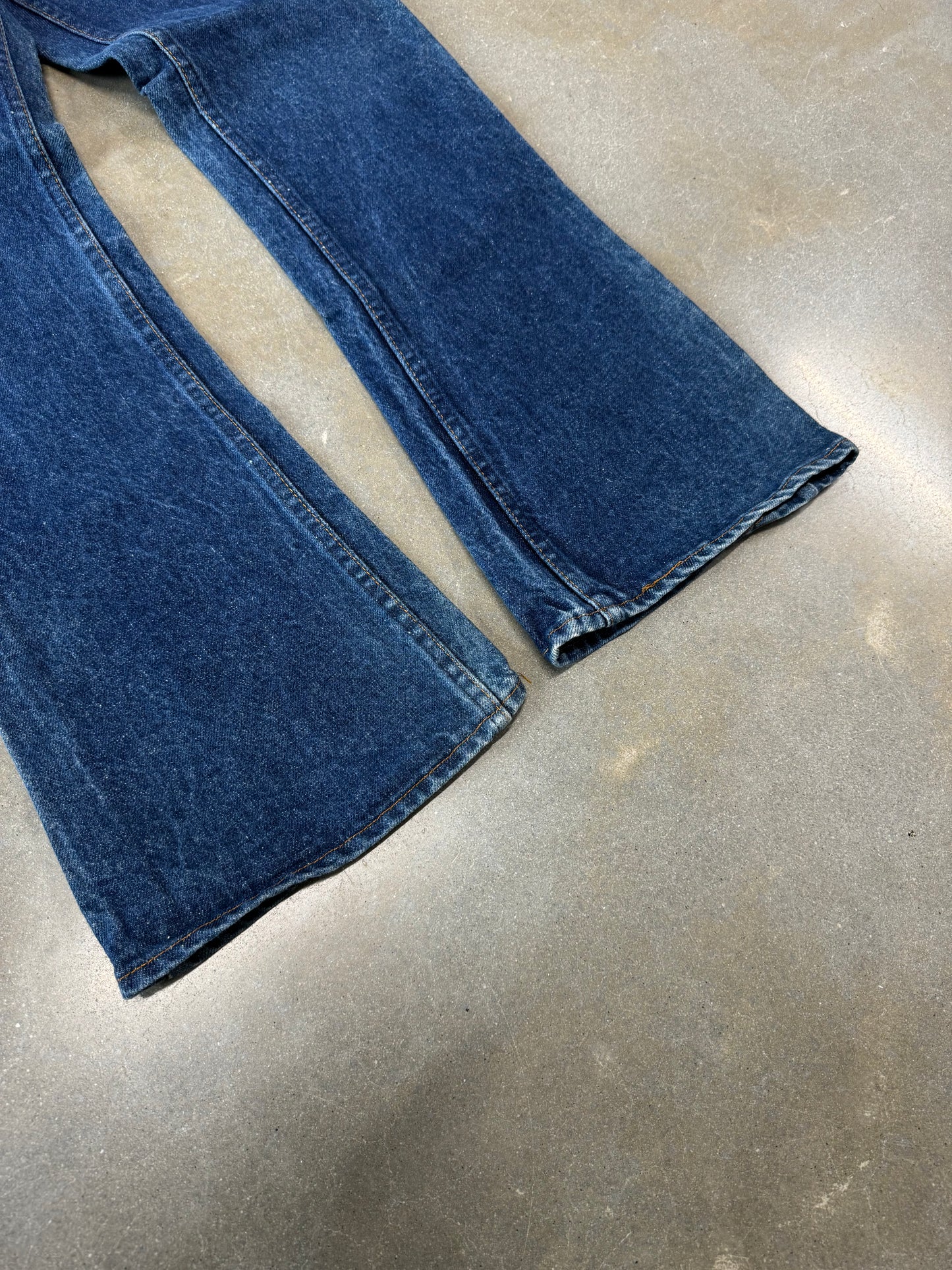 Vintage 1980s Levis 646-0217 Orange Tab Flared Jeans 42 Talon Zipper [29]