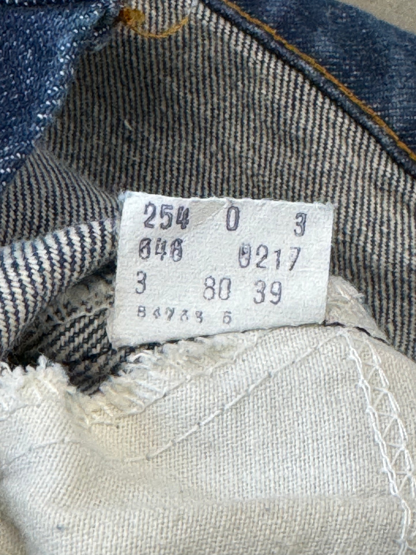 Vintage 1980s Levis 646-0217 Orange Tab Flared Jeans 42 Talon Zipper [29]