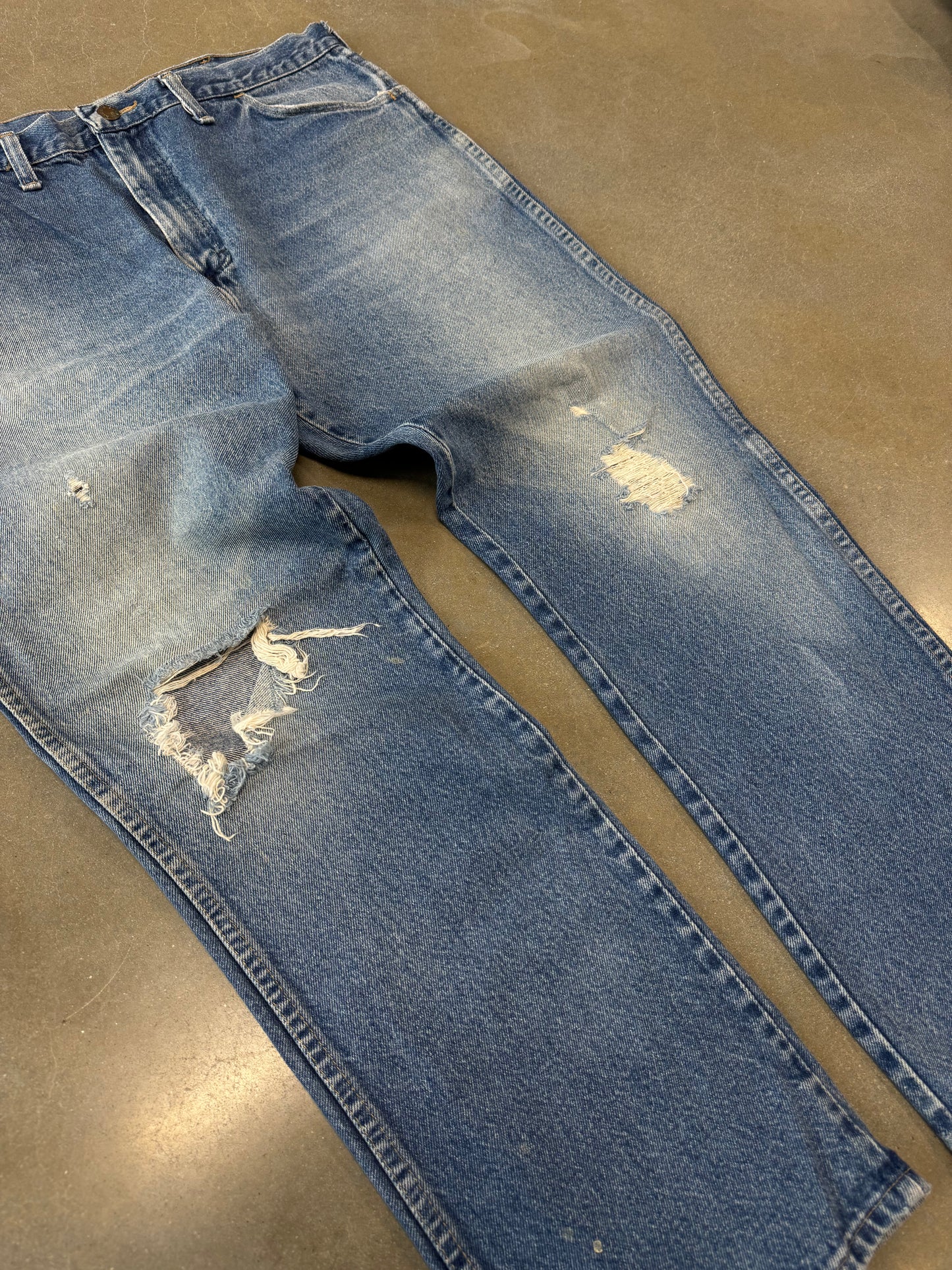Vintage 1990s Distressed Rustler Jeans [36]
