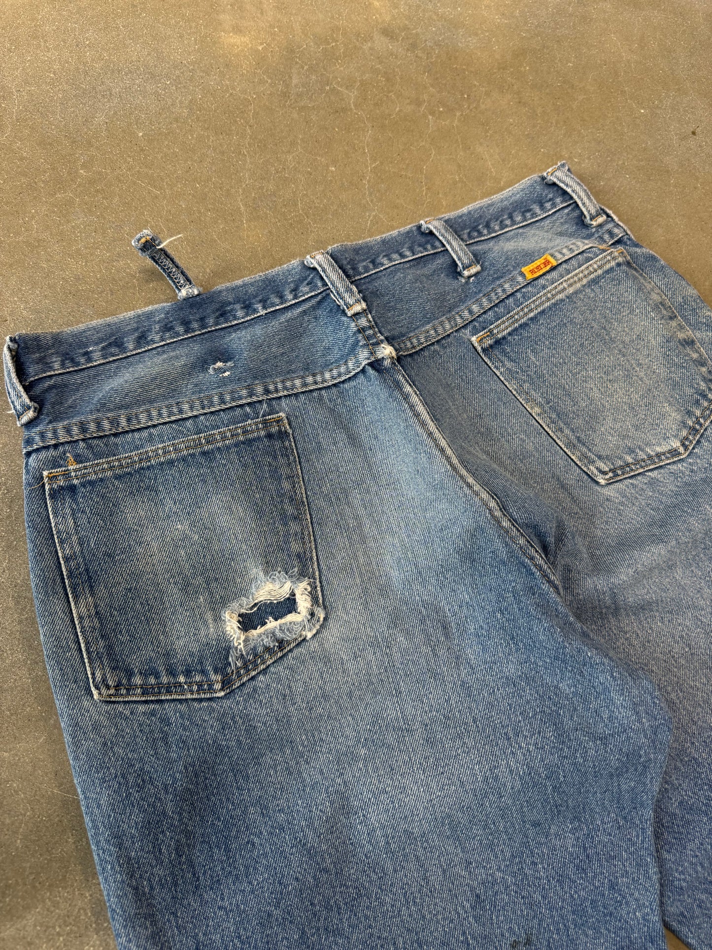 Vintage 1990s Distressed Rustler Jeans [36]