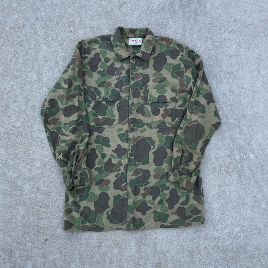 1980s Kamo Camo Button-Up Longsleeve [M]