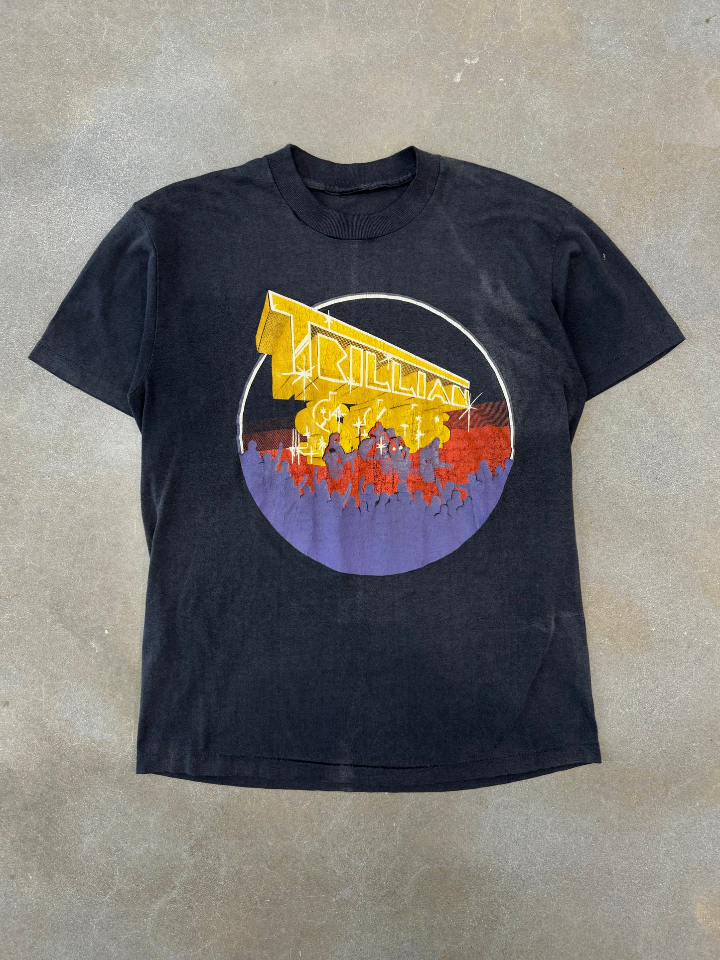 Vintage 1980s Faded Trillian Band T-Shirt [L]