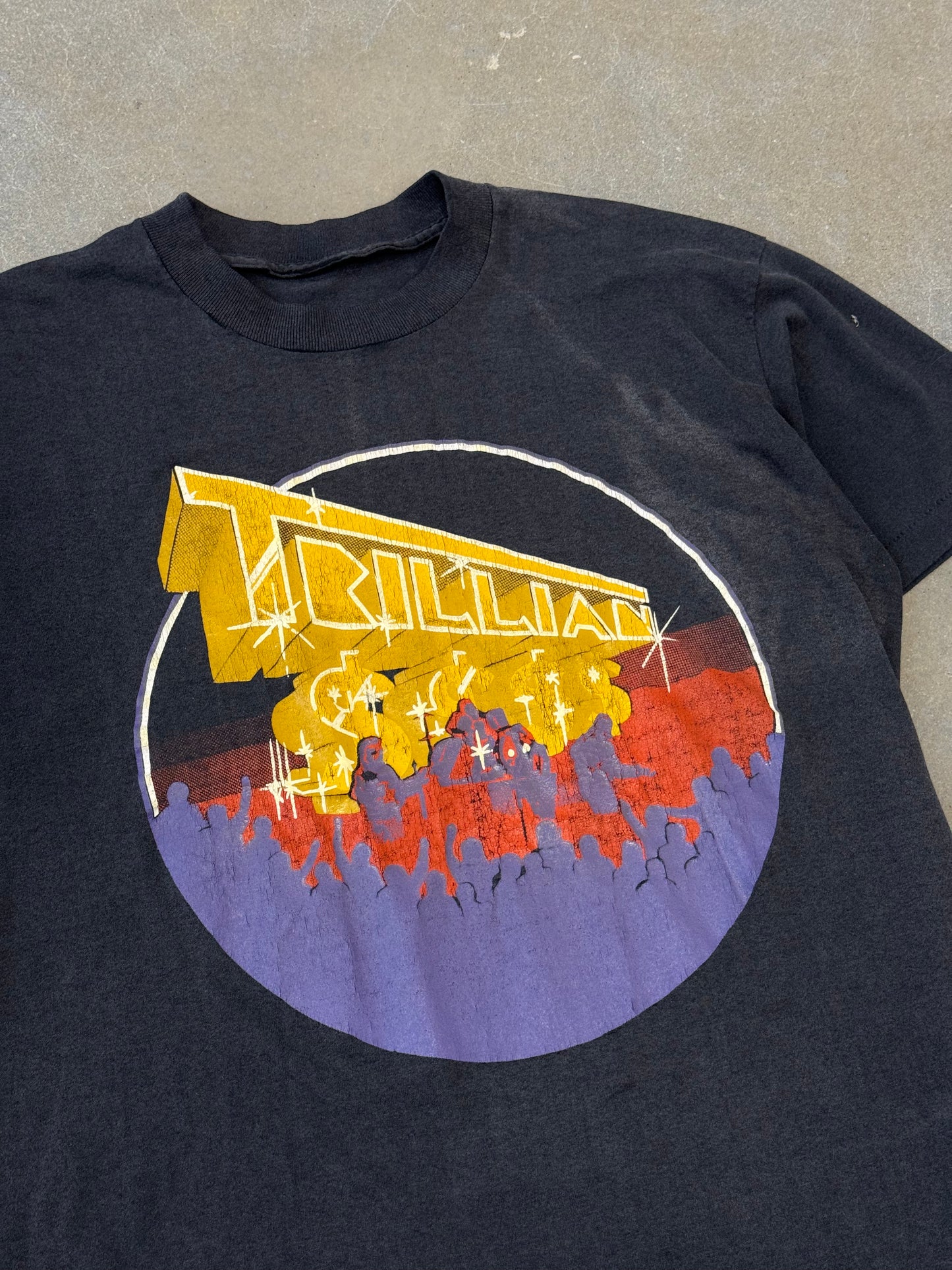 Vintage 1980s Faded Trillian Band T-Shirt [L]