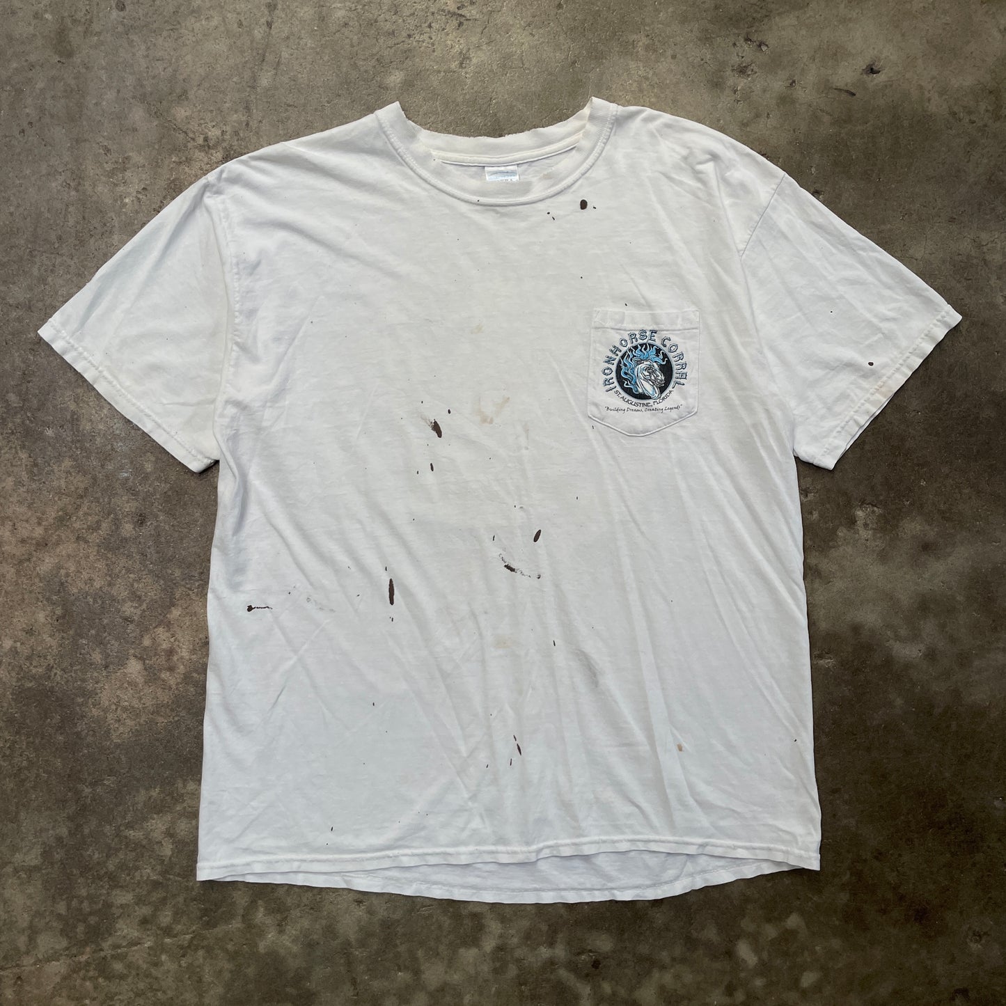 1990s Distressed Ironhorse Corral Motorcycle T-Shirt