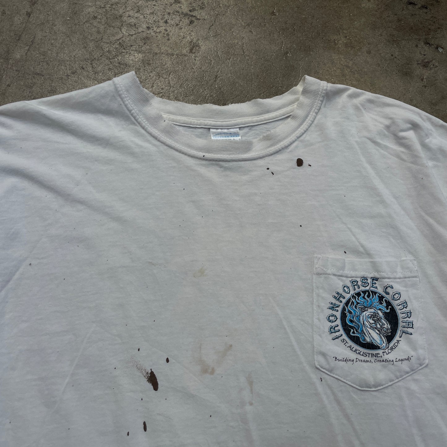 1990s Distressed Ironhorse Corral Motorcycle T-Shirt