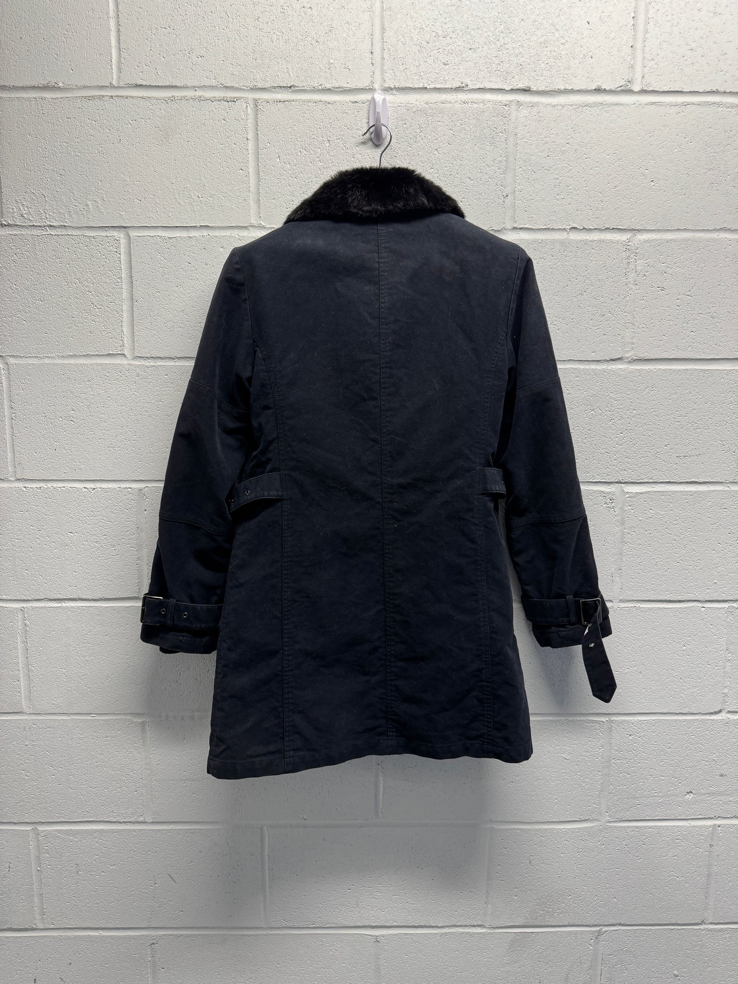 2000s Shellac Fur Lined RiRi Zipper Long Coat [48]