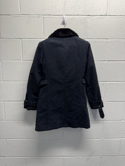 2000s Shellac Fur Lined RiRi Zipper Long Coat [48]