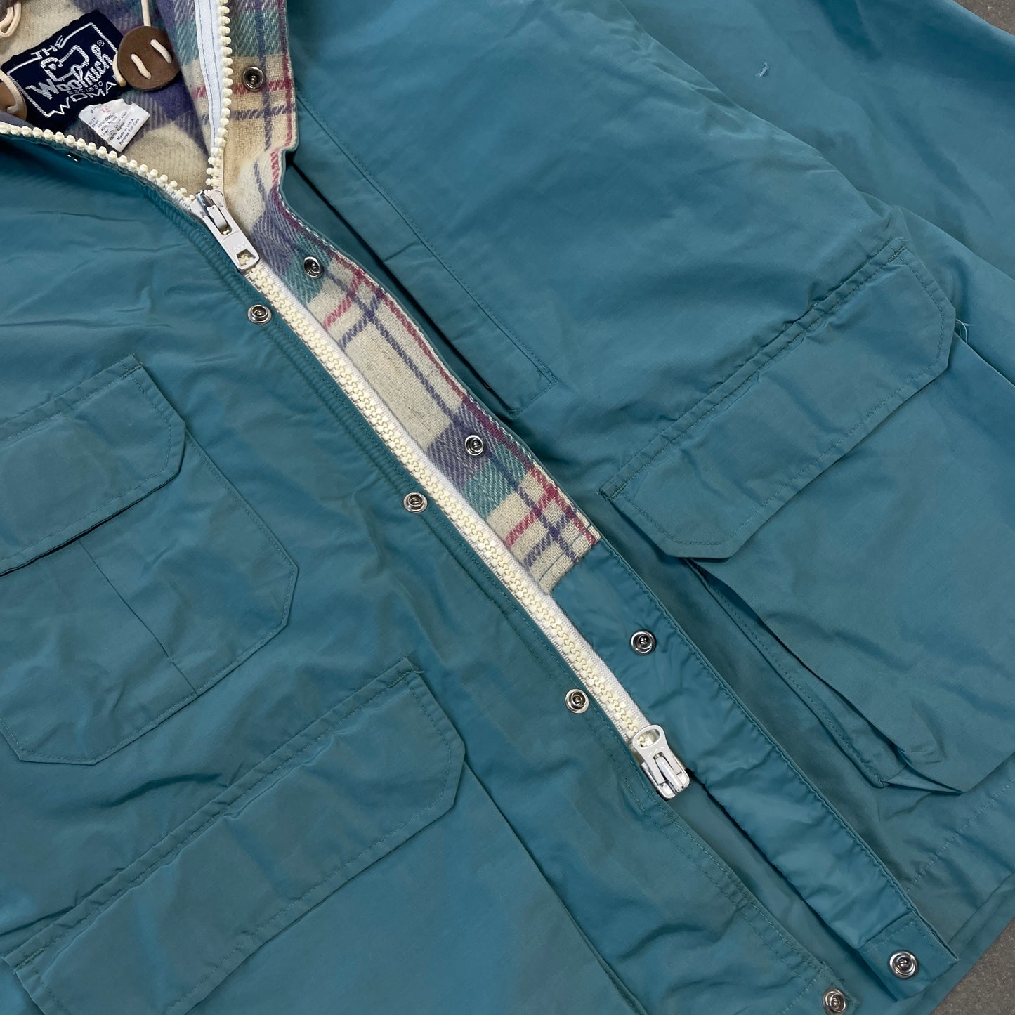 1980s Woolrich Zip-Up Parka Jacket [XL]