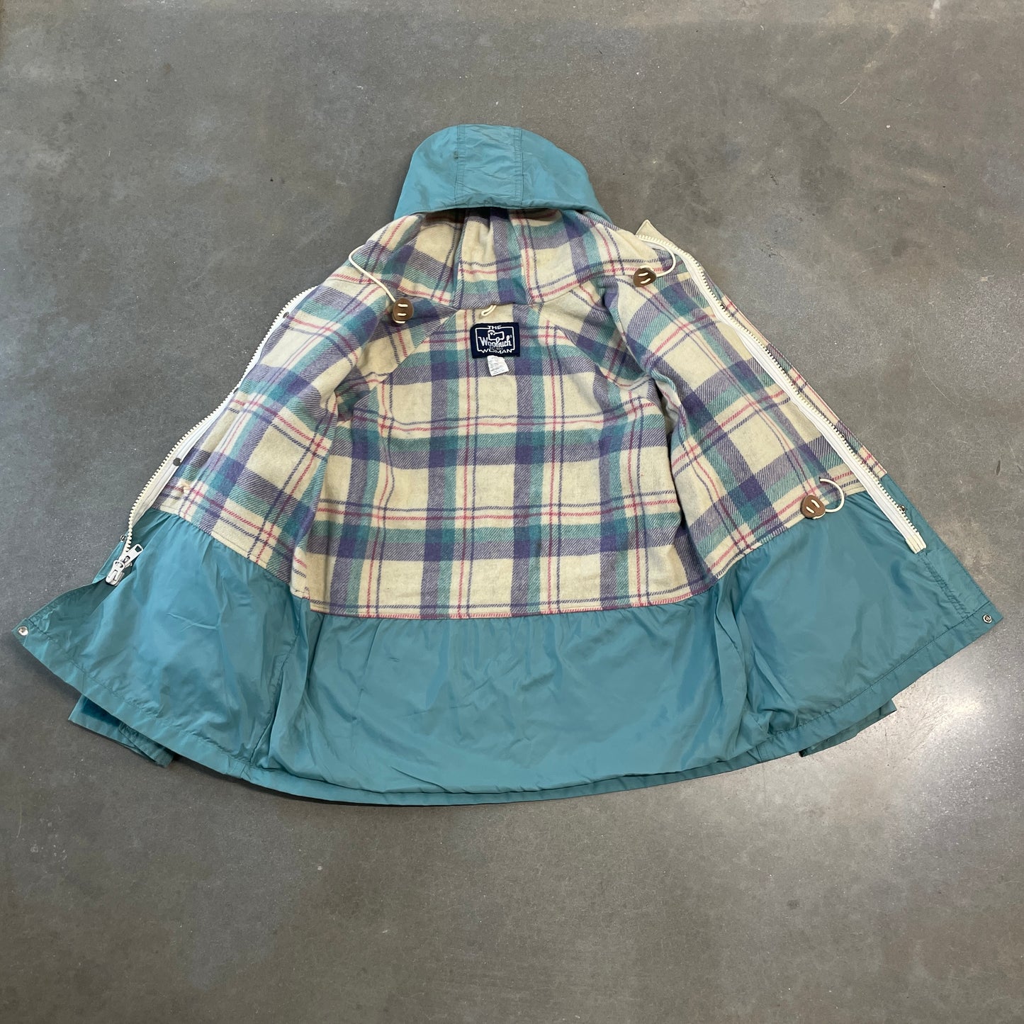 1980s Woolrich Zip-Up Parka Jacket [XL]