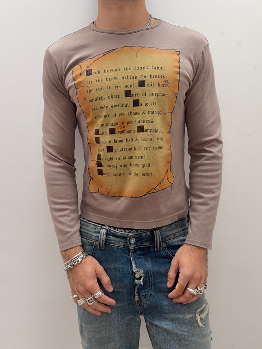 Beauty:Beast Poem Longsleeve Shirt [2]