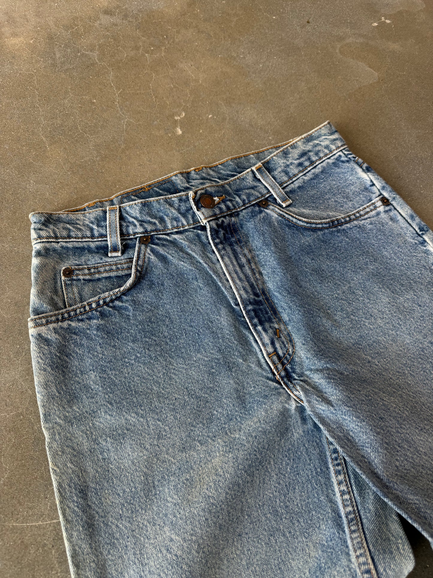 Vintage 1990s Levis 550 Relaxed Fit Orange Tab Jeans [28]