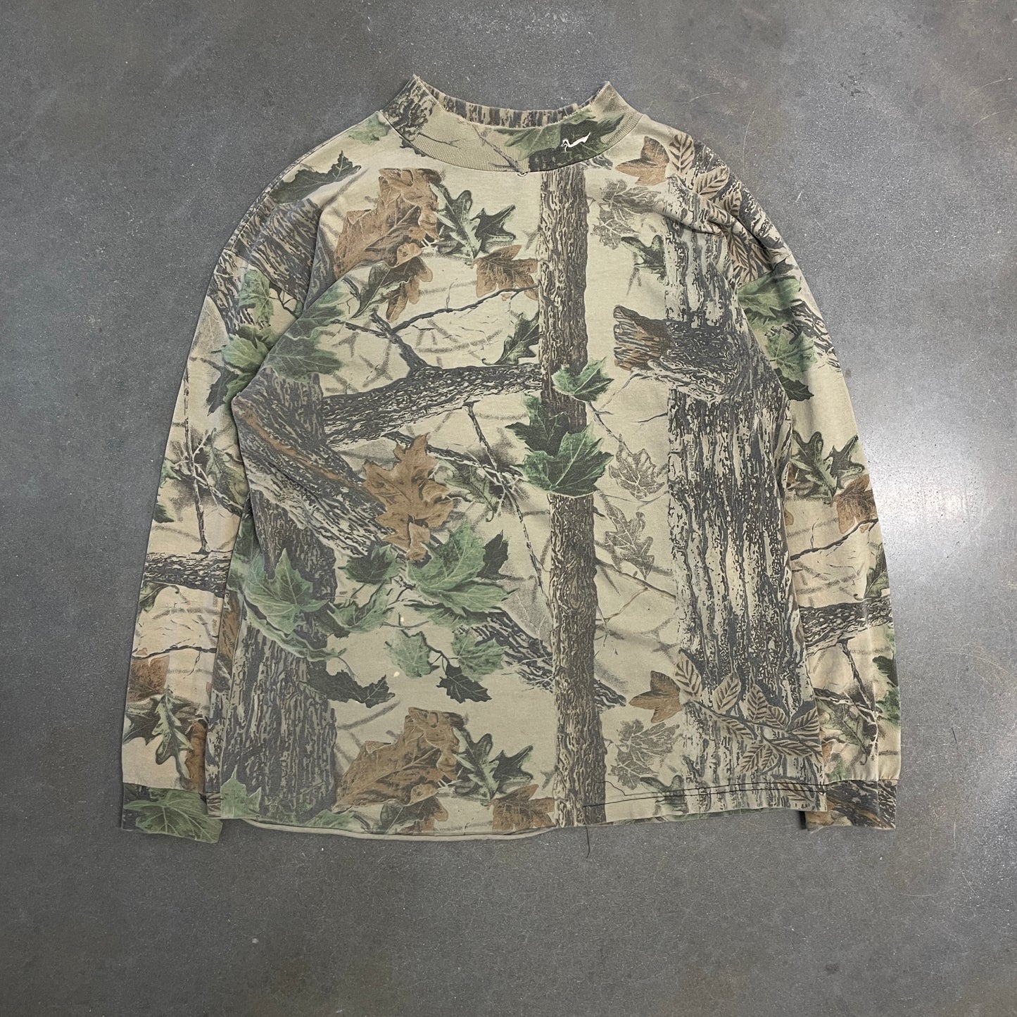 Y2K Faded Camo Longsleeve Shirt [XL]