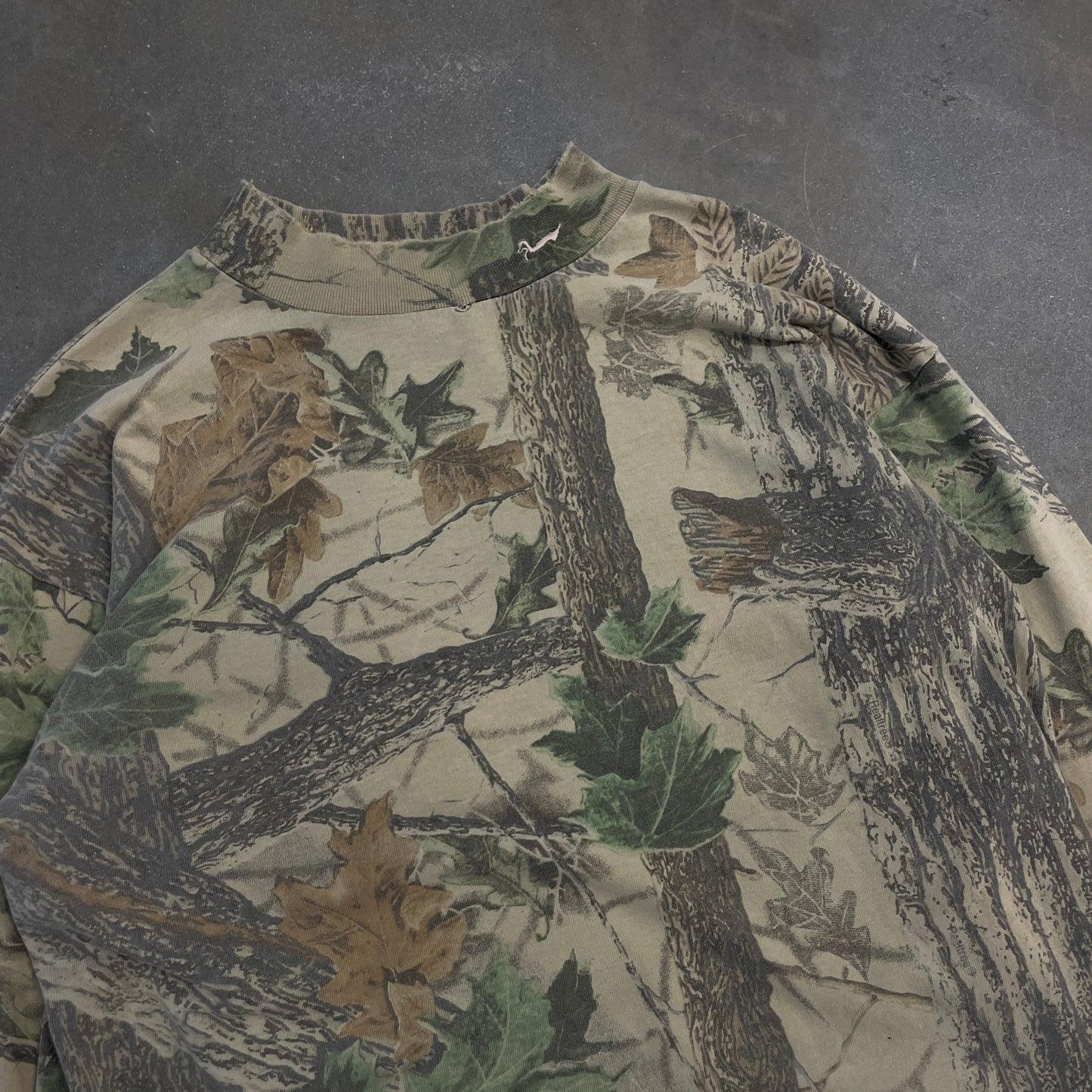 Y2K Faded Camo Longsleeve Shirt [XL]