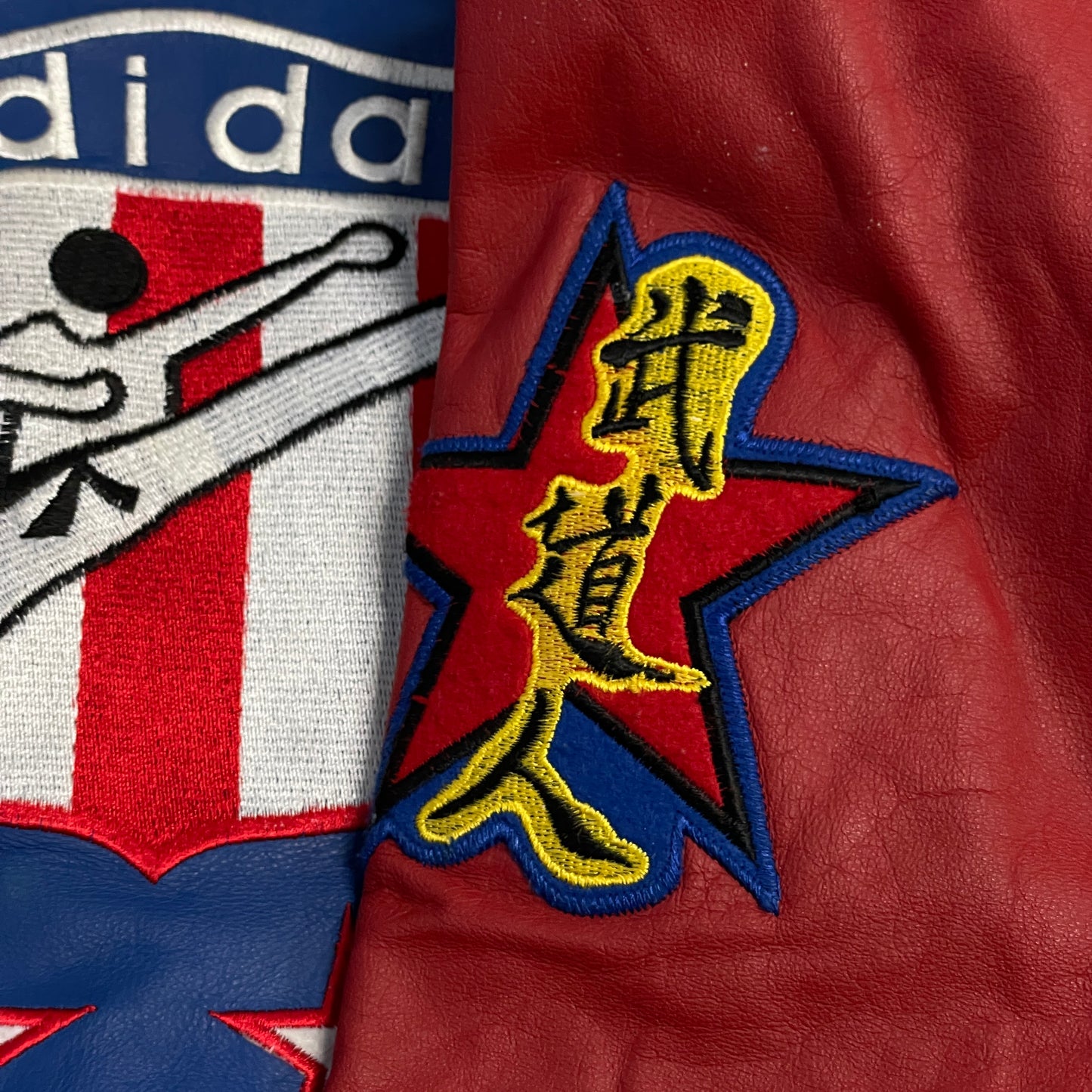 1980s Adidas Team USA Karate Leather Jacket [L]