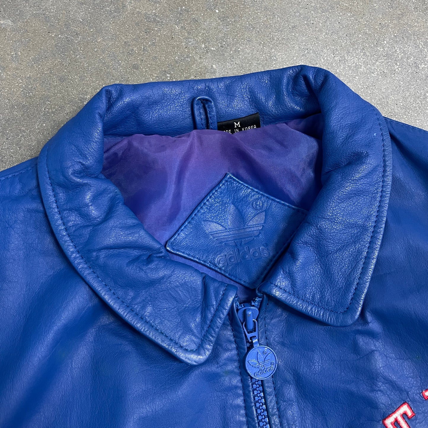 1980s Adidas Team USA Karate Leather Jacket [L]