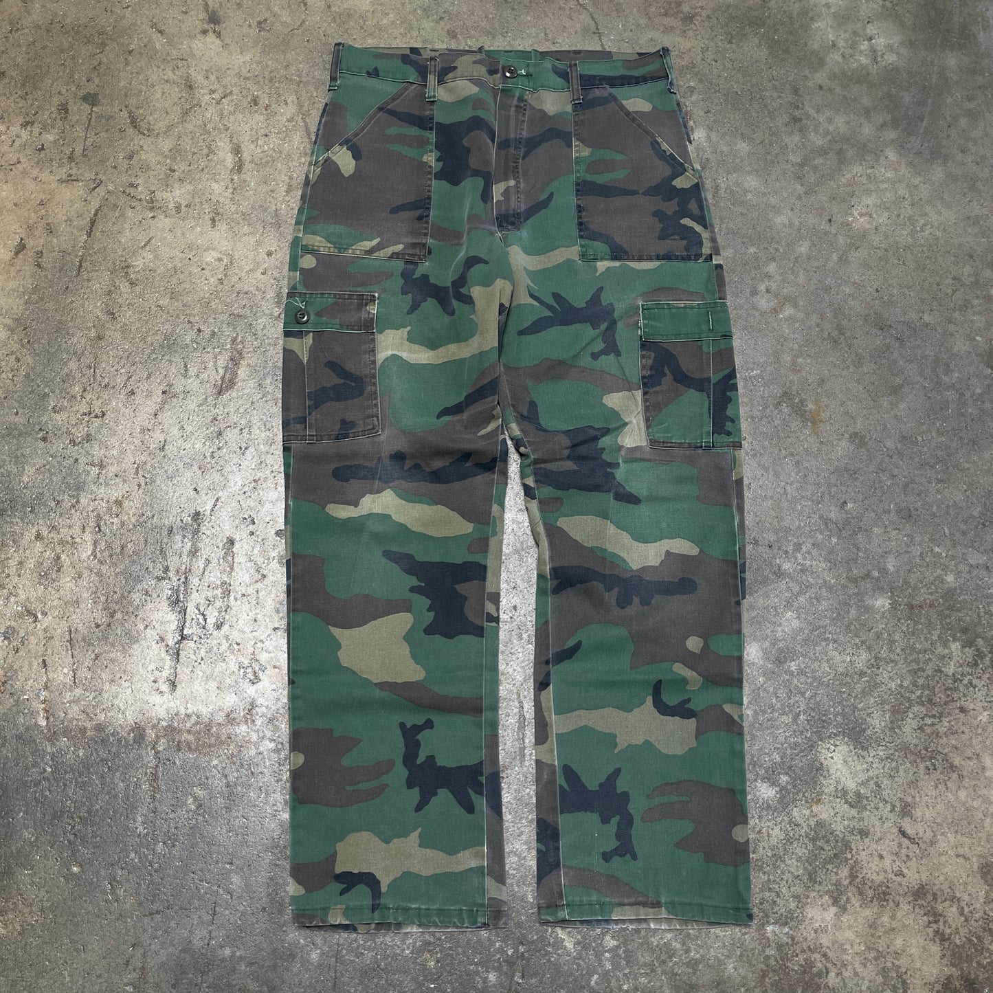 1990s Camo Faded Pants