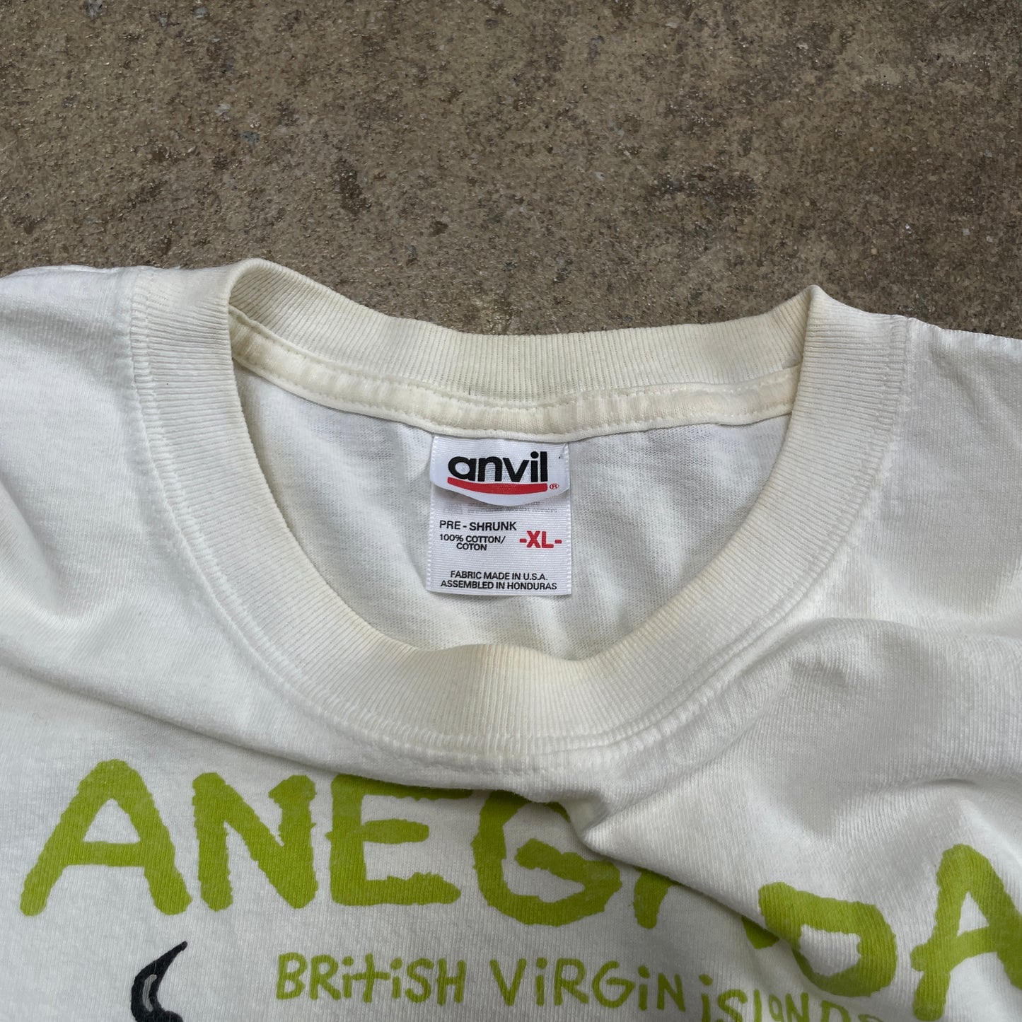 1990s Anegada Cartoon I'll Vote You Off The Island T-Shirt