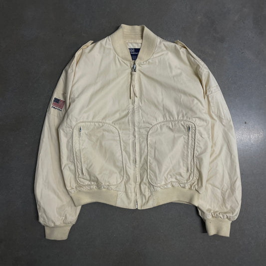 Y2K Polo Ralph Lauren Bomber Zip-Up Jacket [XL]