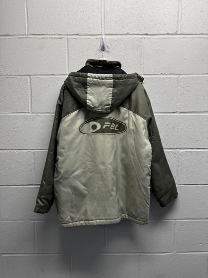 Y2K 2000s Fireball Sports Jacket [L]