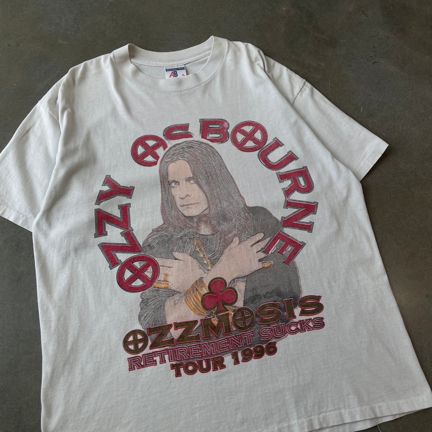1996 Ozzy Osbourne Retirement Sucks Tour T-Shirt [XL]