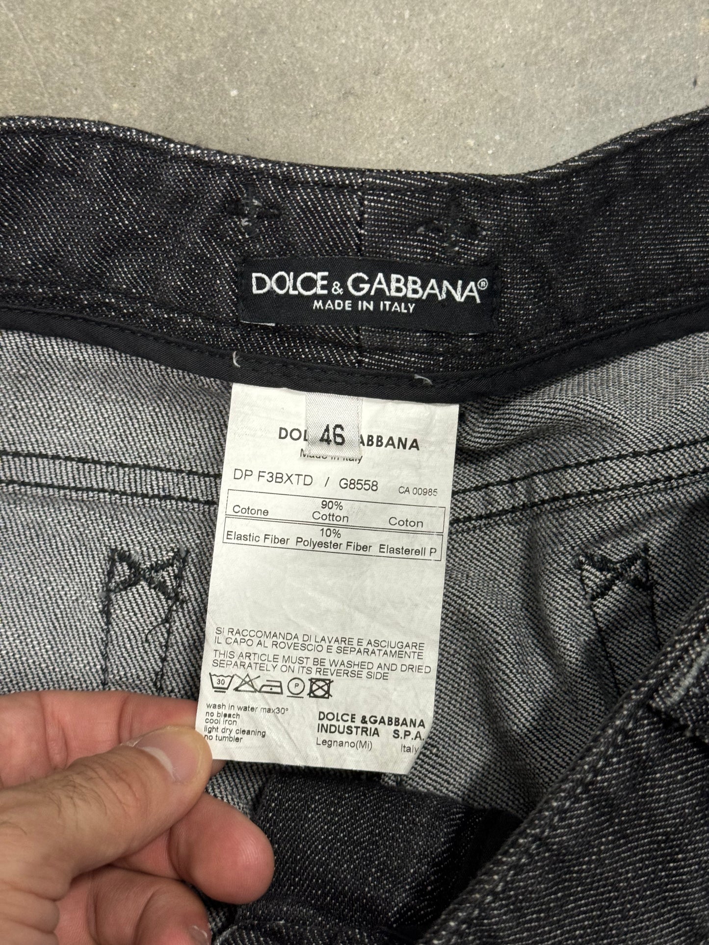 Vintage 1990s Dolce & Gabbana Low Rise Zipper Jeans [46]
