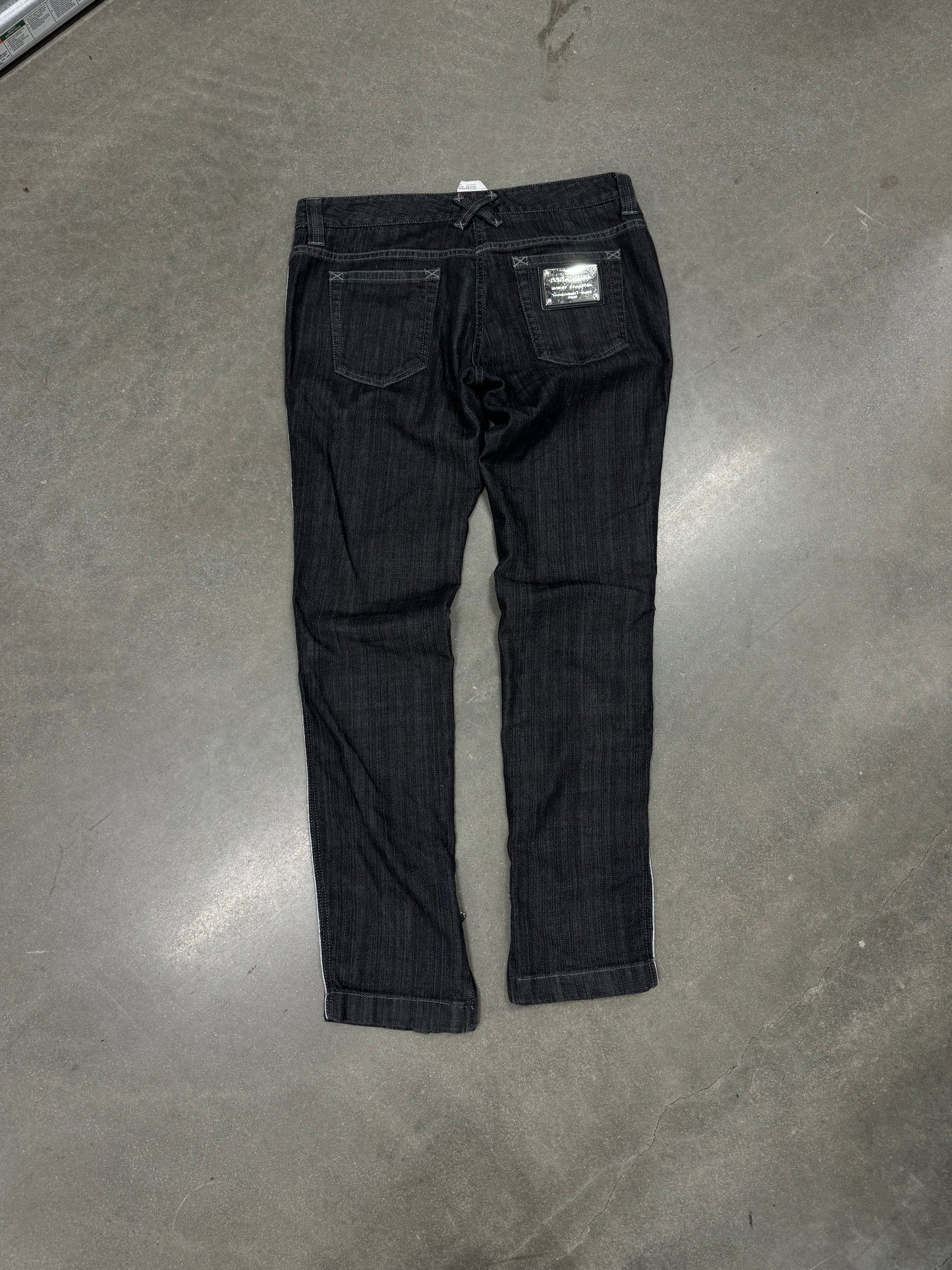 Vintage 1990s Dolce & Gabbana Low Rise Zipper Jeans [46]