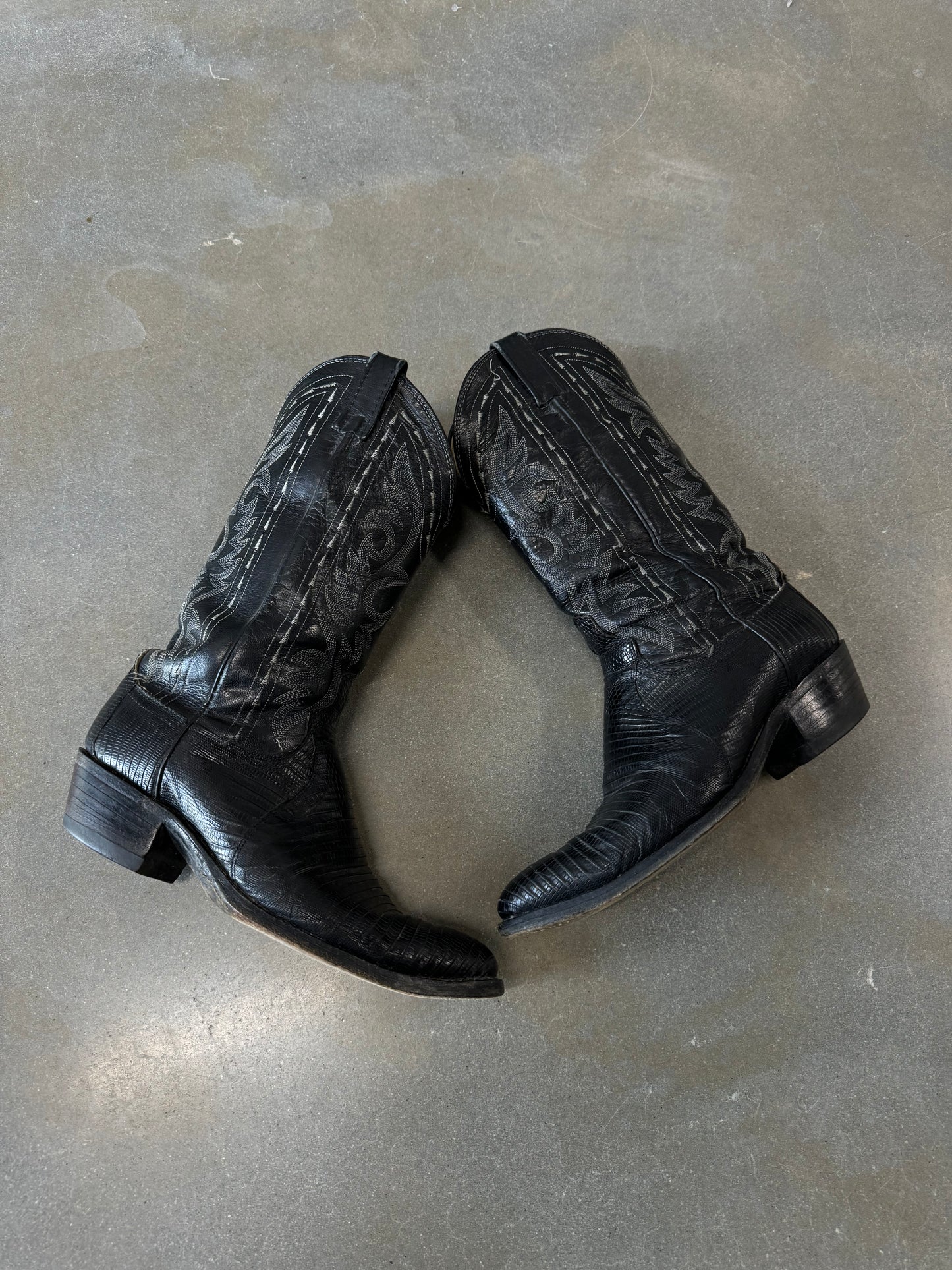 Vintage 1990s Leather Cowboy Boots [8.5M]