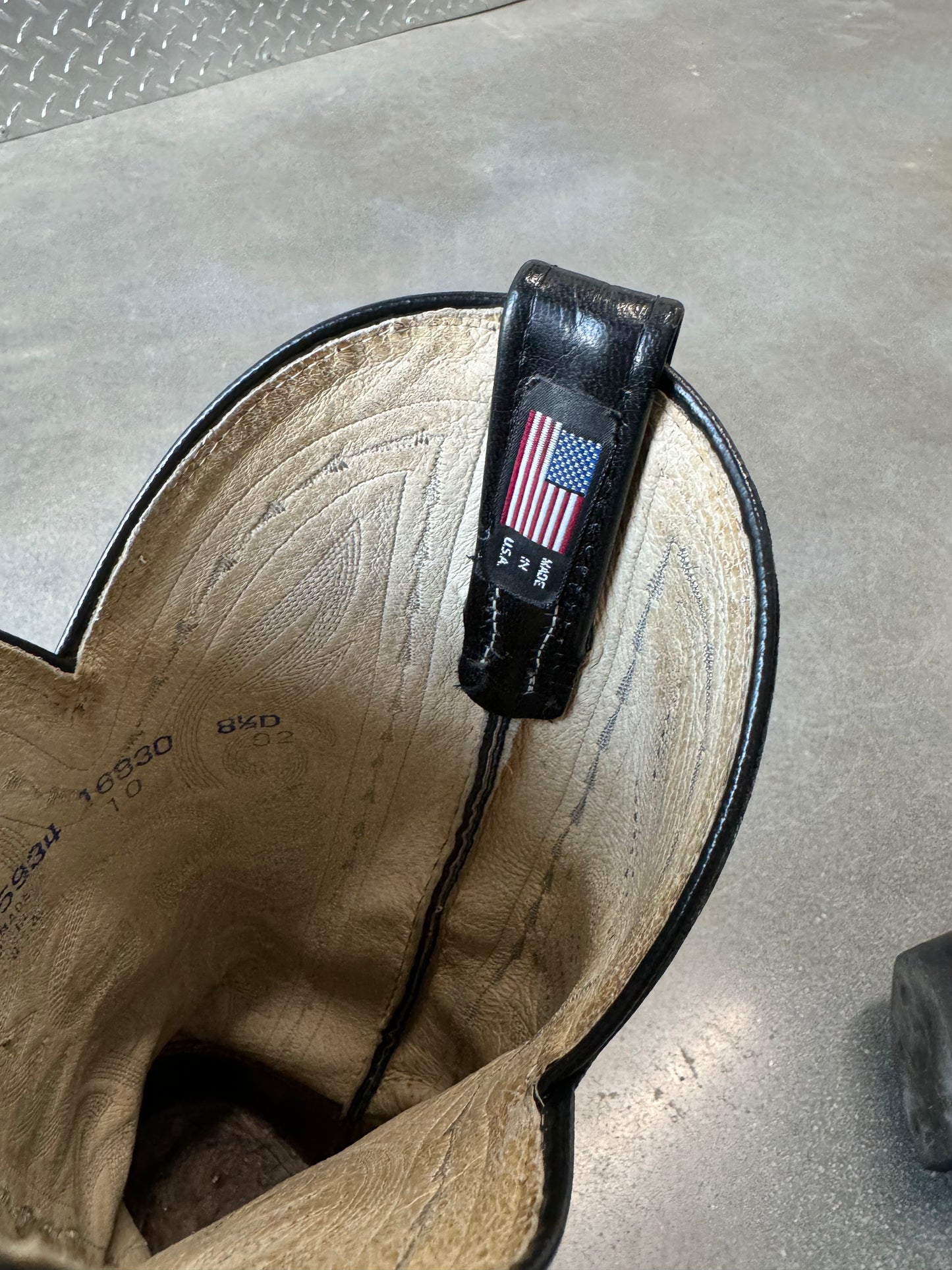 Vintage 1990s Leather Cowboy Boots [8.5M]