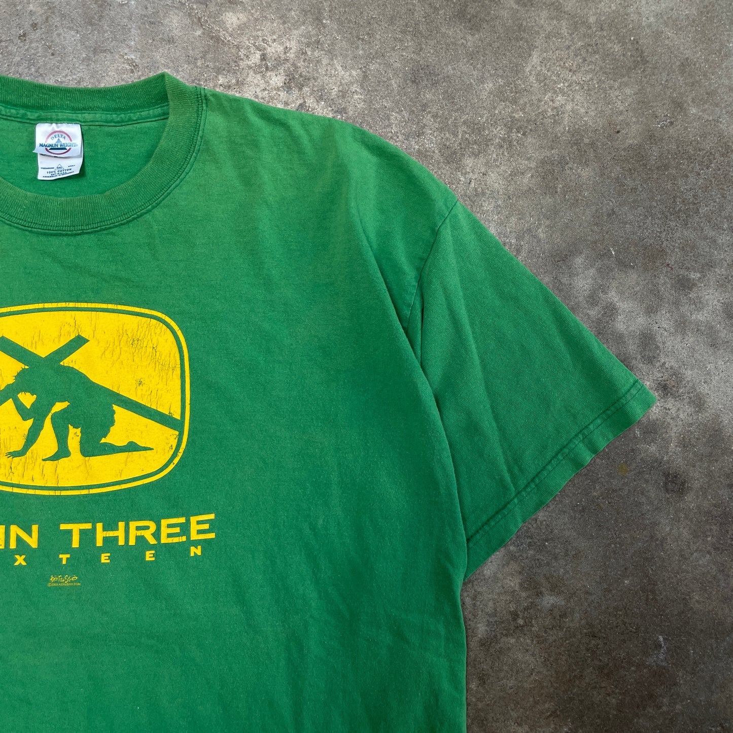 Y2K John Deer Jesus Parody T-Shirt