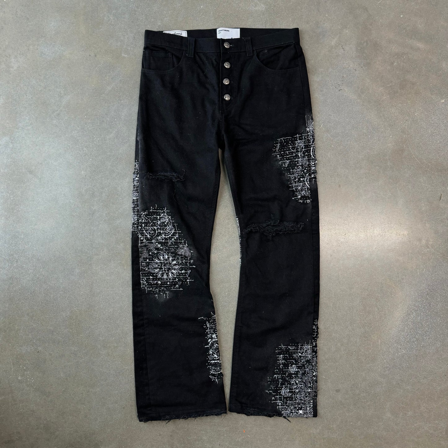 Kraftwork Ainteazy Boro Flared Pants [34x32]