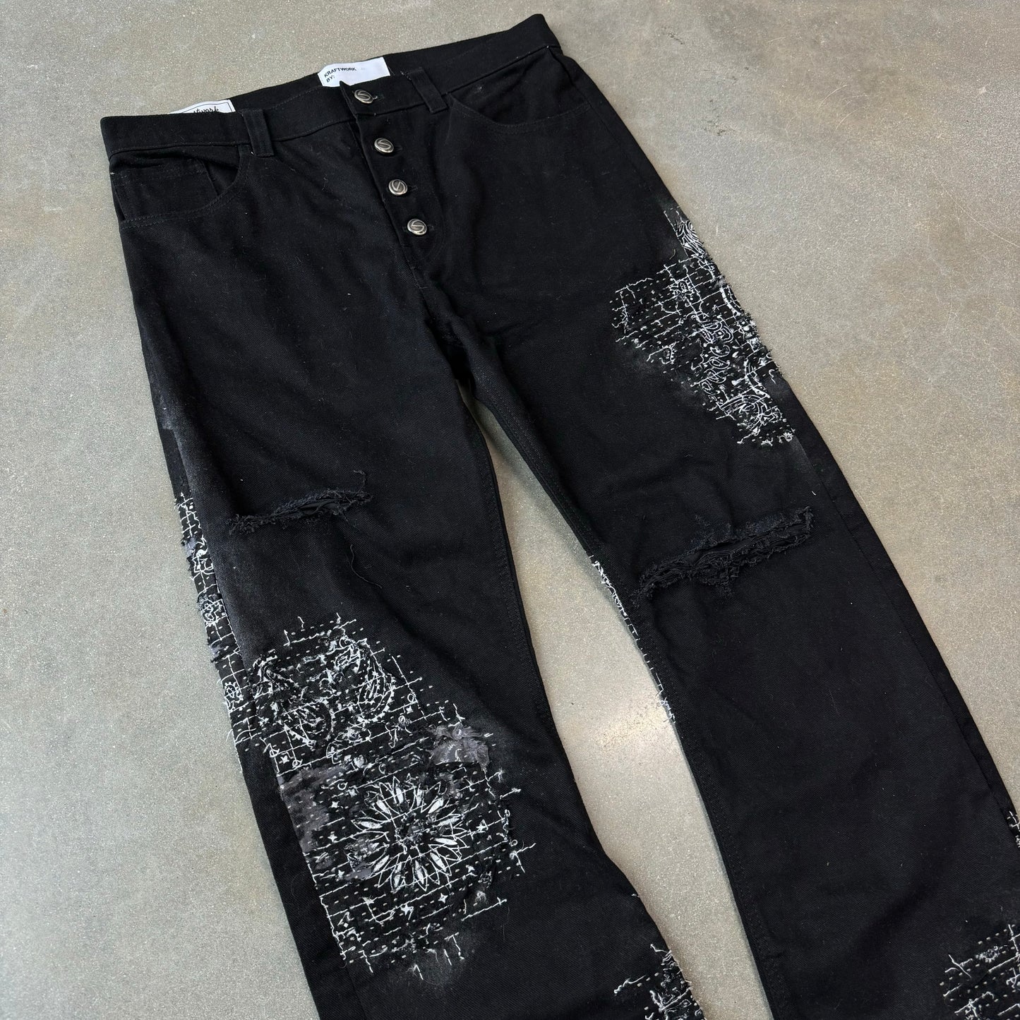 Kraftwork Ainteazy Boro Flared Pants [34x32]