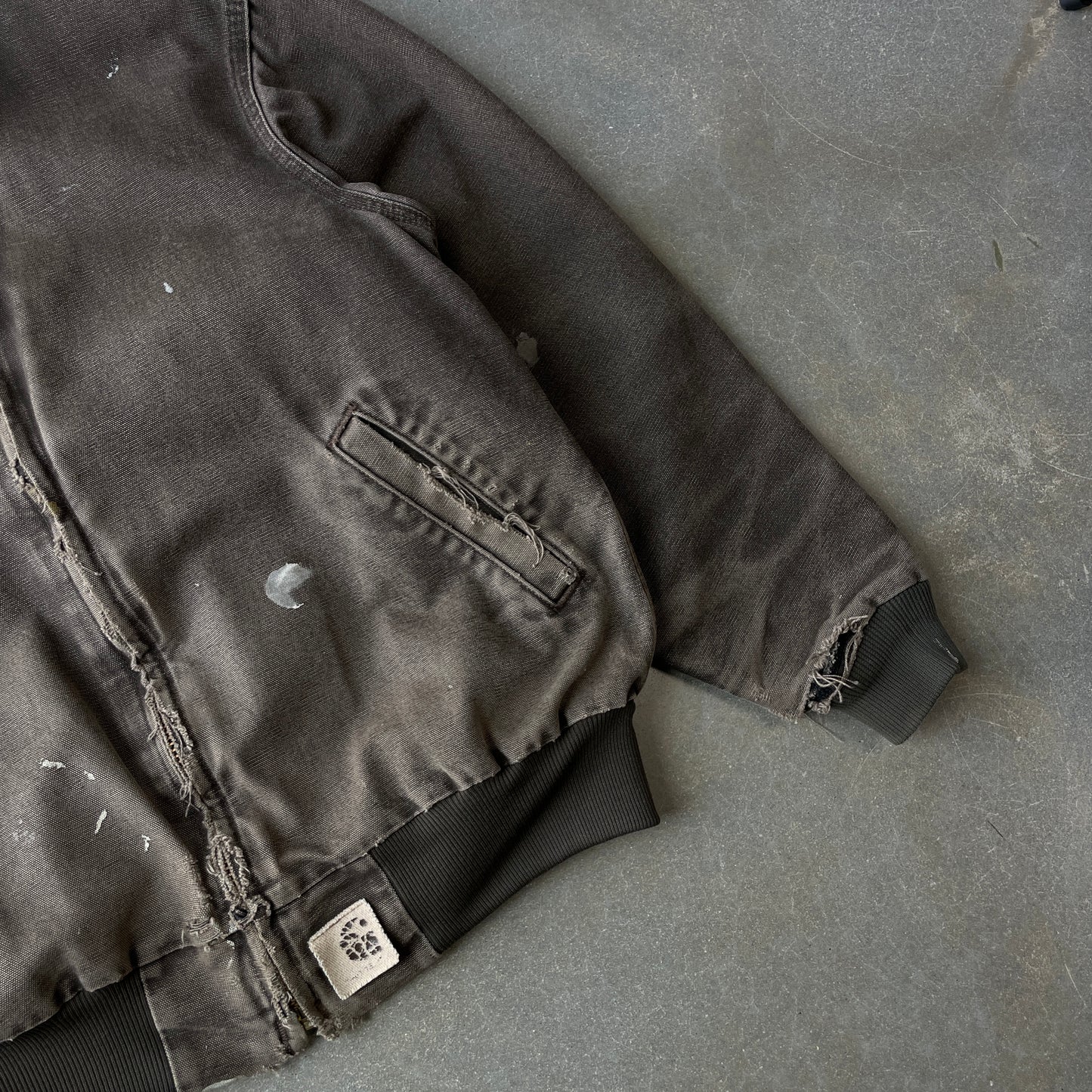 1990s Distressed Carhartt Work Jacket [L]