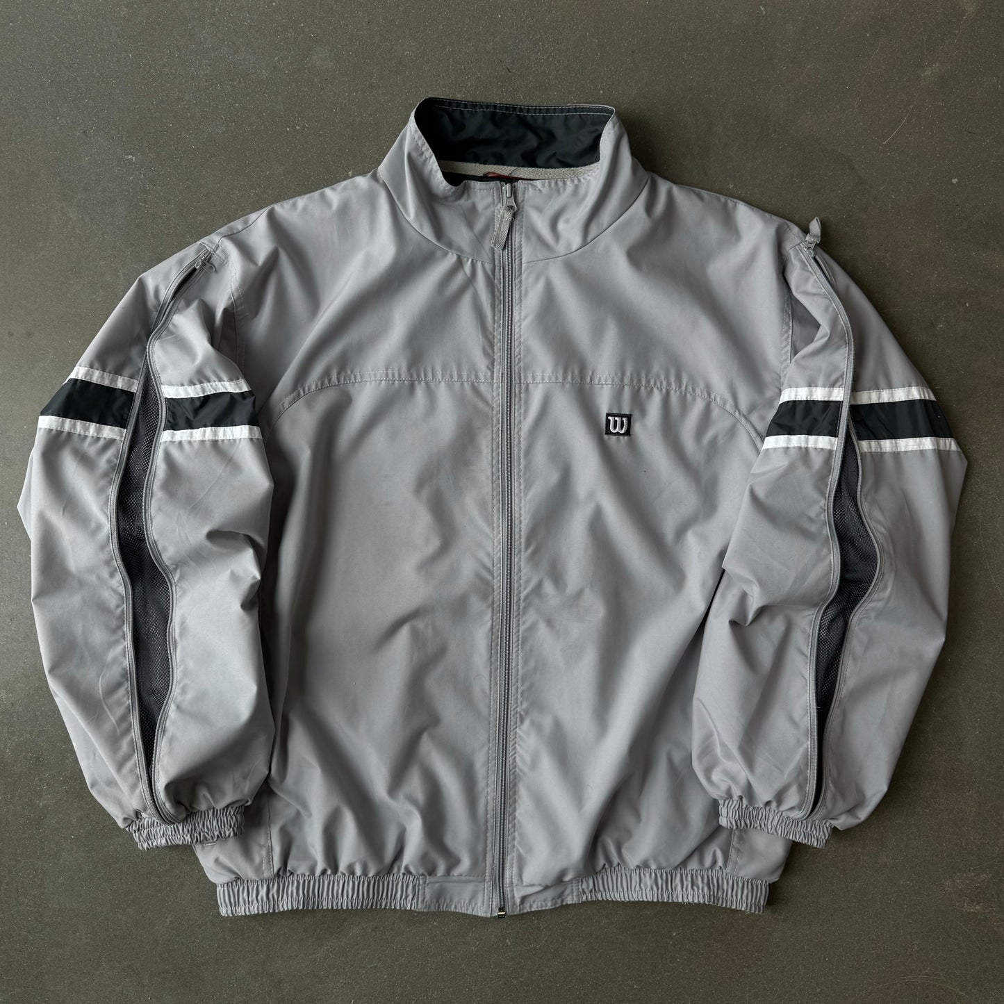 1990s Wilson Sleeve Zip Track Jacket [XL]