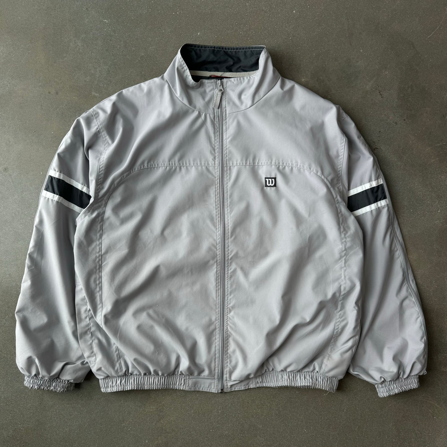 1990s Wilson Sleeve Zip Track Jacket [XL]