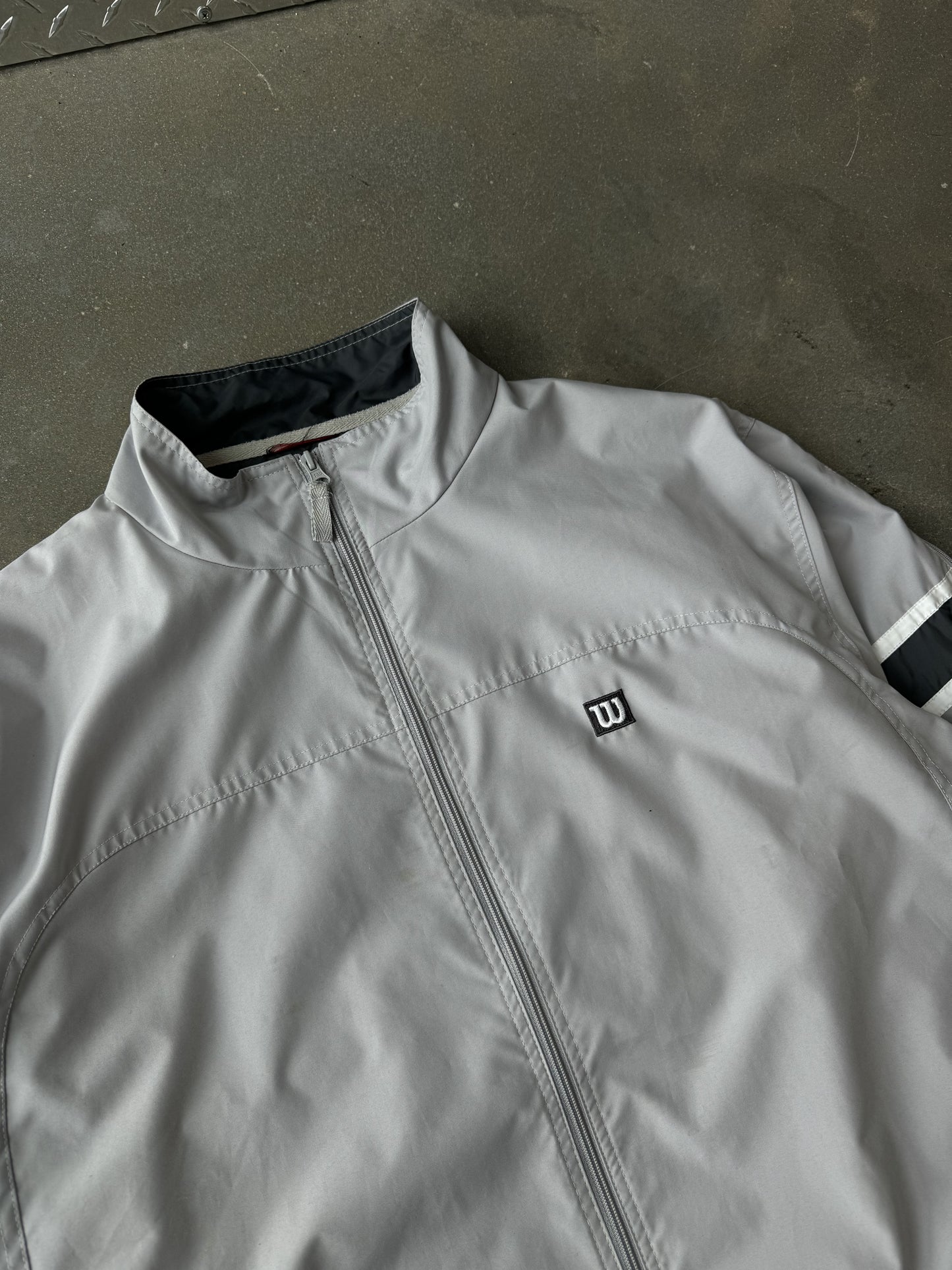 1990s Wilson Sleeve Zip Track Jacket [XL]