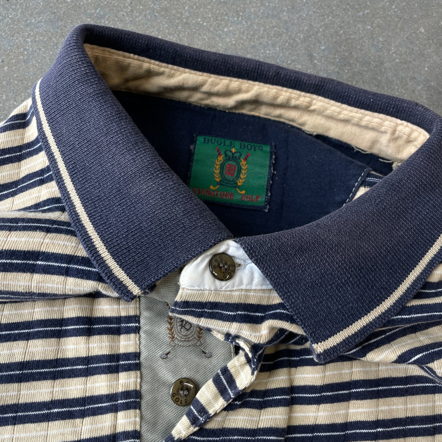 1990s Bugle Boy Polo Shirt [XXL]
