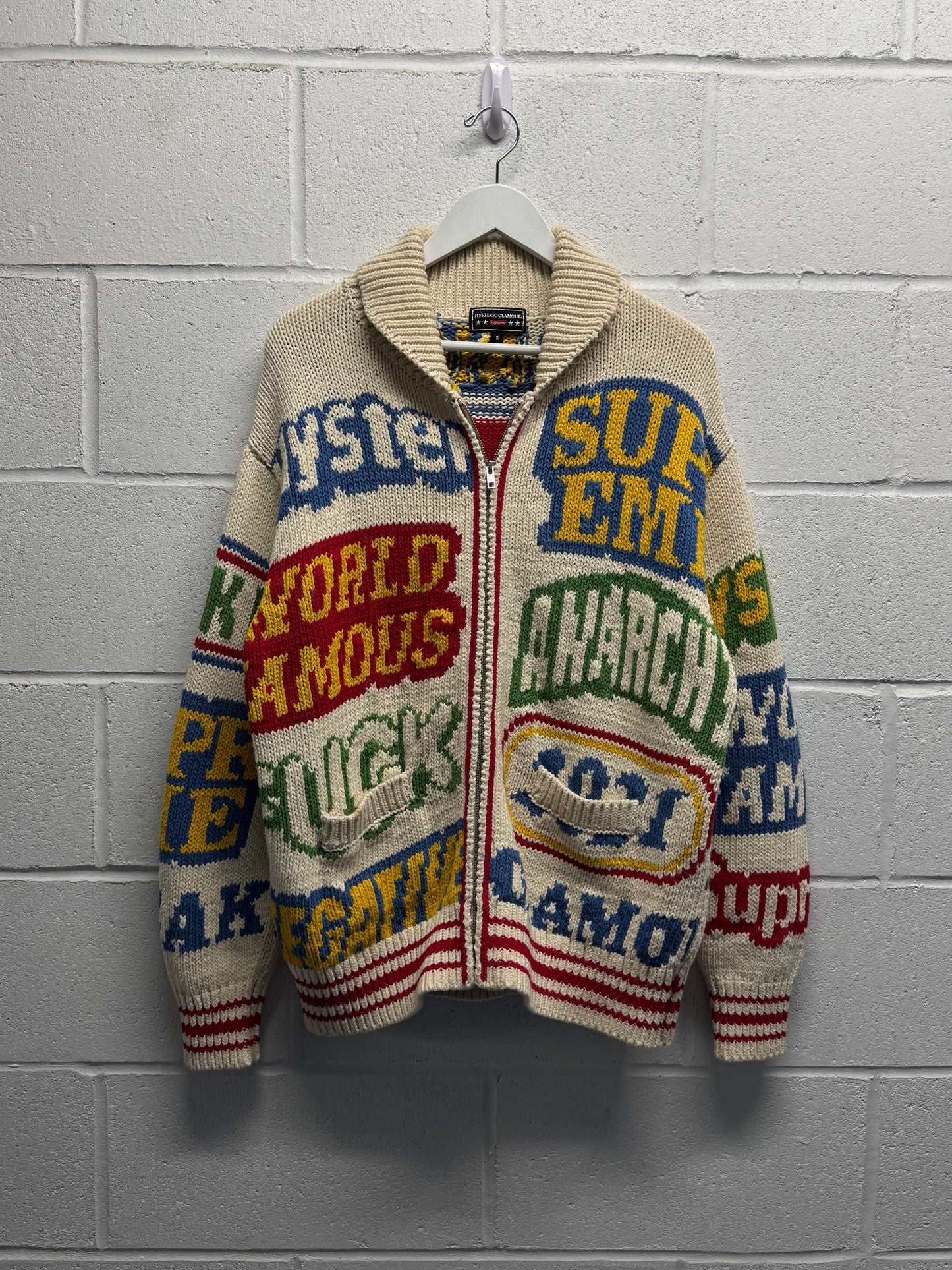 SS21 Supreme x Hysteric Glamour Logos Sweater [M]