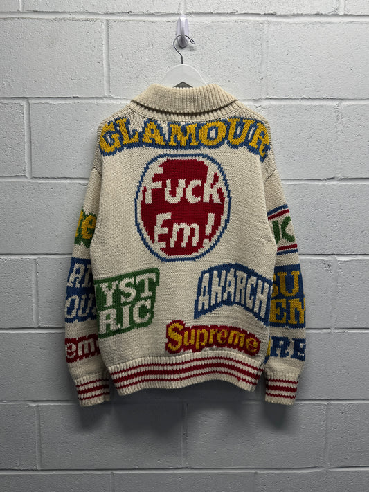 SS21 Supreme x Hysteric Glamour Logos Sweater [M]