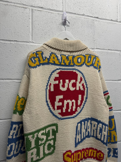 SS21 Supreme x Hysteric Glamour Logos Sweater [M]
