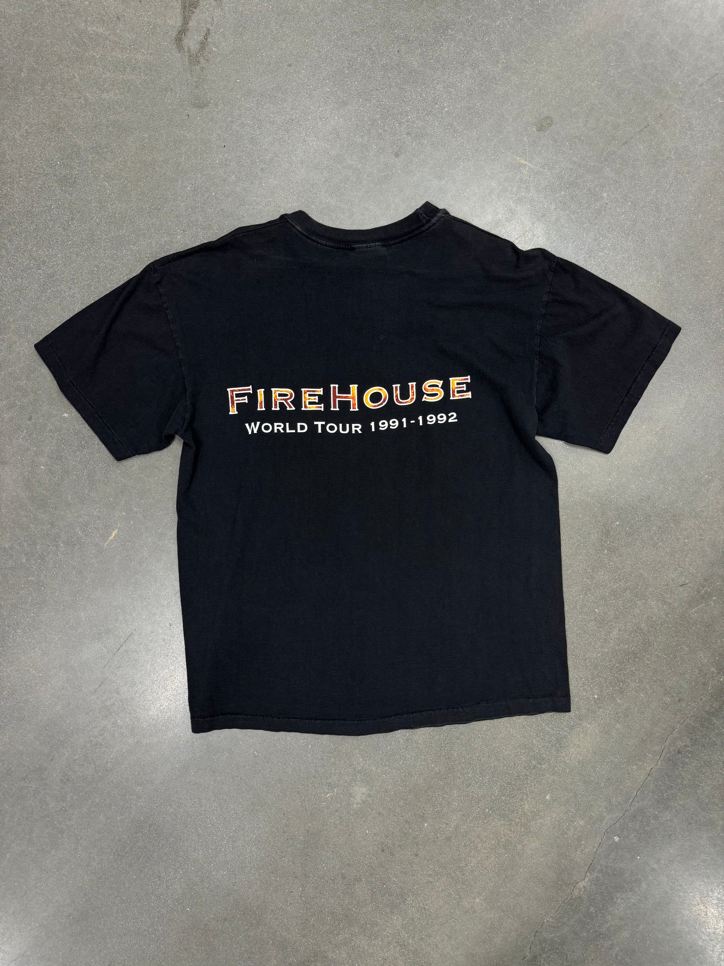 Vintage 1990s Firehouse 9/11 Band T-Shirt [L]