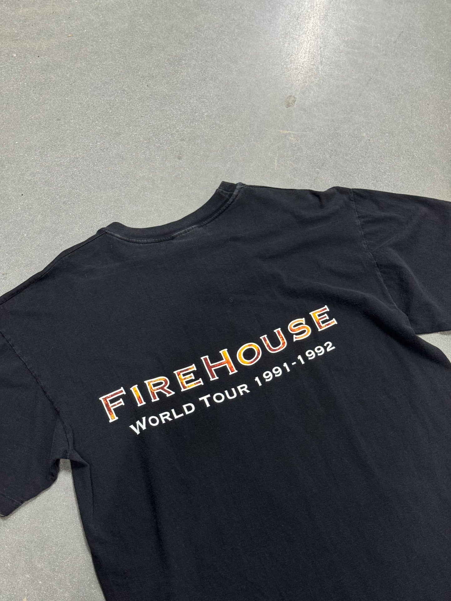 Vintage 1990s Firehouse 9/11 Band T-Shirt [L]