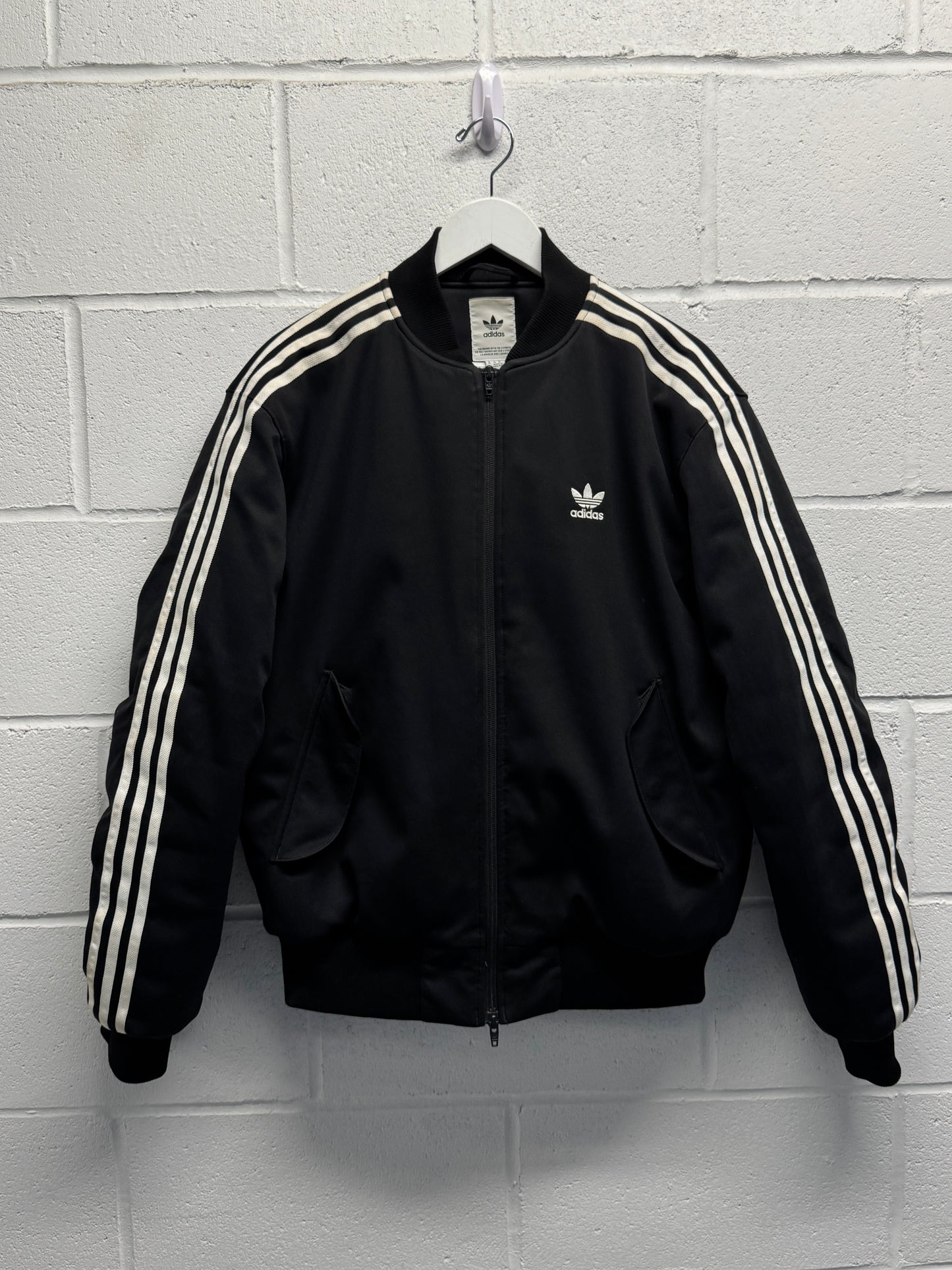 Y2K Adidas Originals 3 Stripes Bomber MA-1 Jacket [M/L]