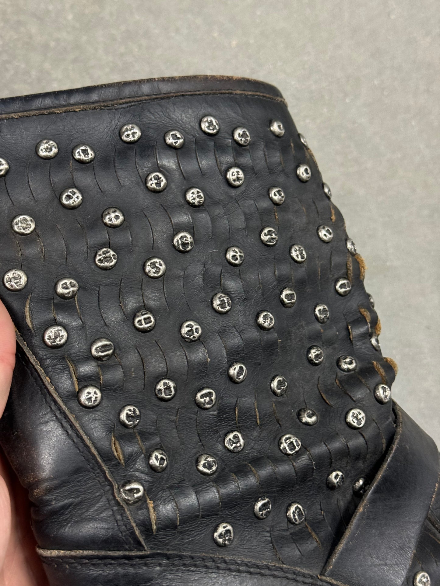Vintage 1990s Studded Frye Boots [6.5]