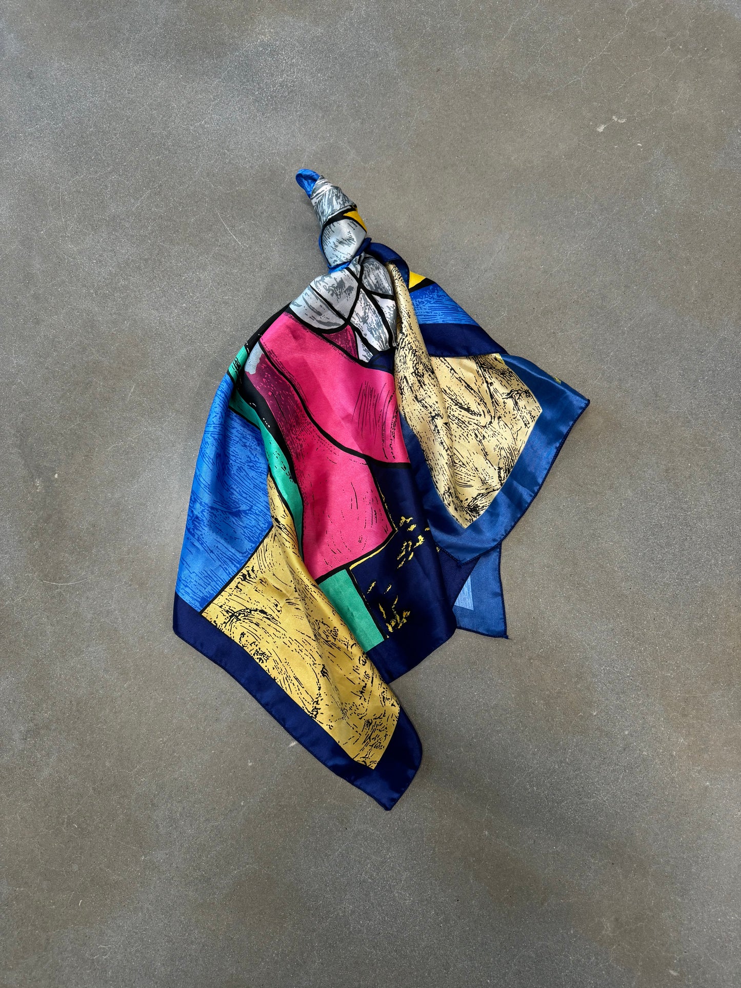 Vintage 1980s Picasso Headscarf [OS]