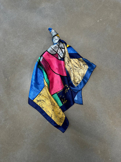 Vintage 1980s Picasso Headscarf [OS]