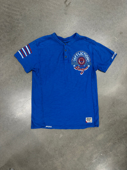 Vintage Y2K Affliction Henley T-Shirt [L]